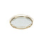 Gold decorative tray with mirror