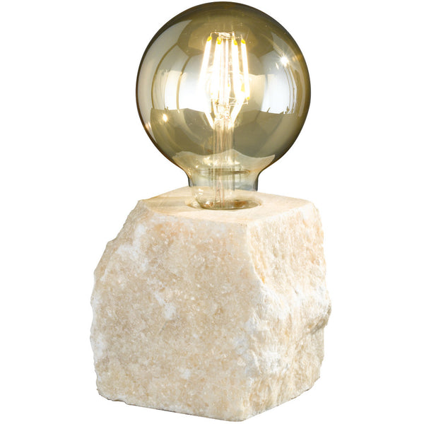 Stone white table lamp