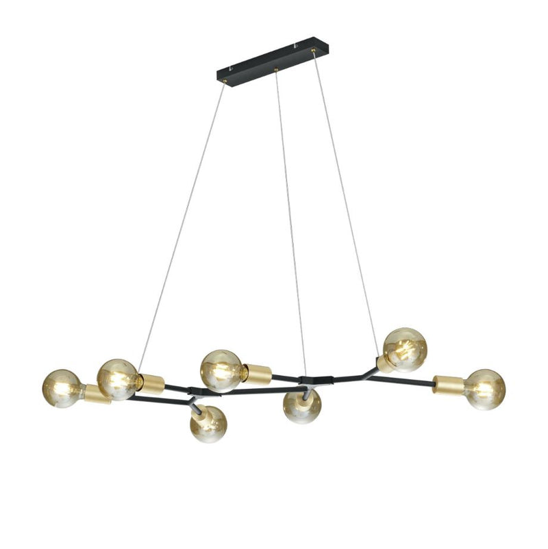 Cross wide pendant light