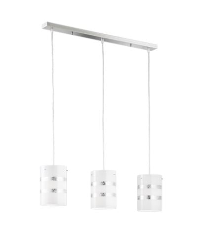 Nikosia white and silver pendant