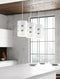 Nikosia white and silver pendant