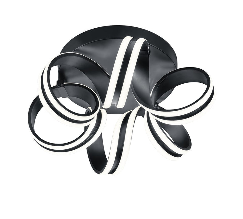 Carrera black ceiling light