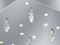 Titus 75x75 cm large ceiling light