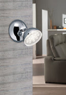 Bolou spot wall light chrome