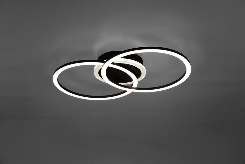Venida black ceiling light