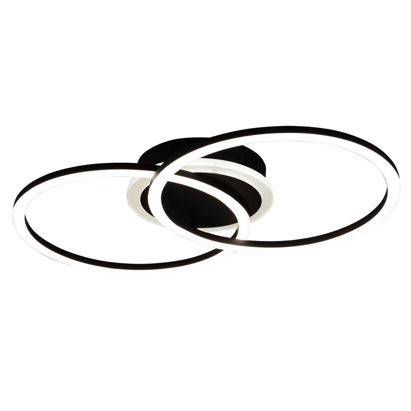 Venida black ceiling light