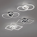 Venida square metal ceiling light