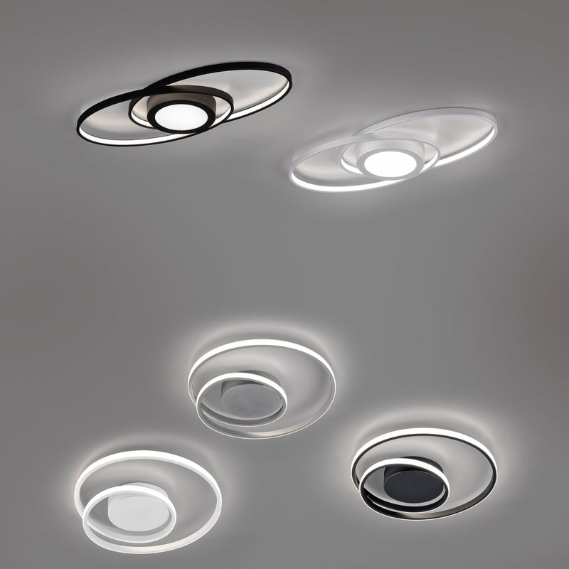 Zibal anthracite ceiling light