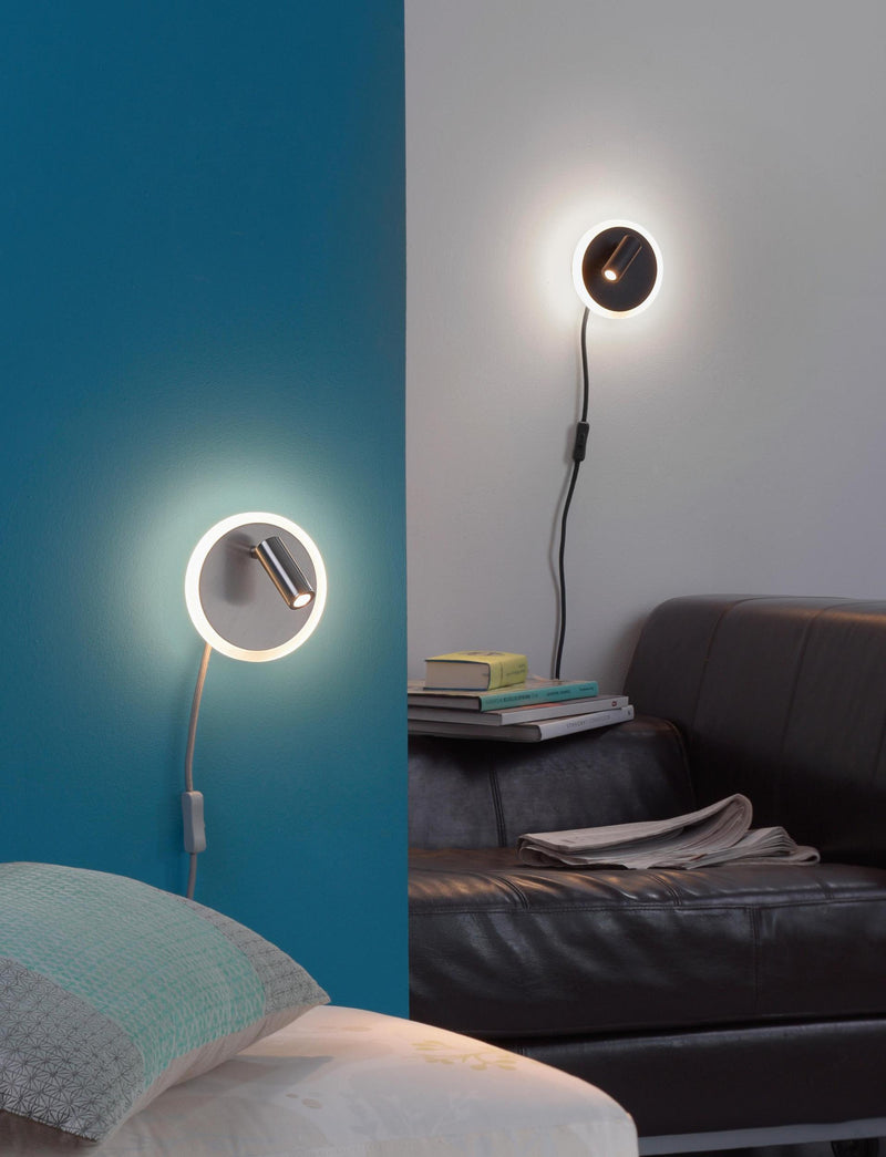 Jordan nickel mat wall light